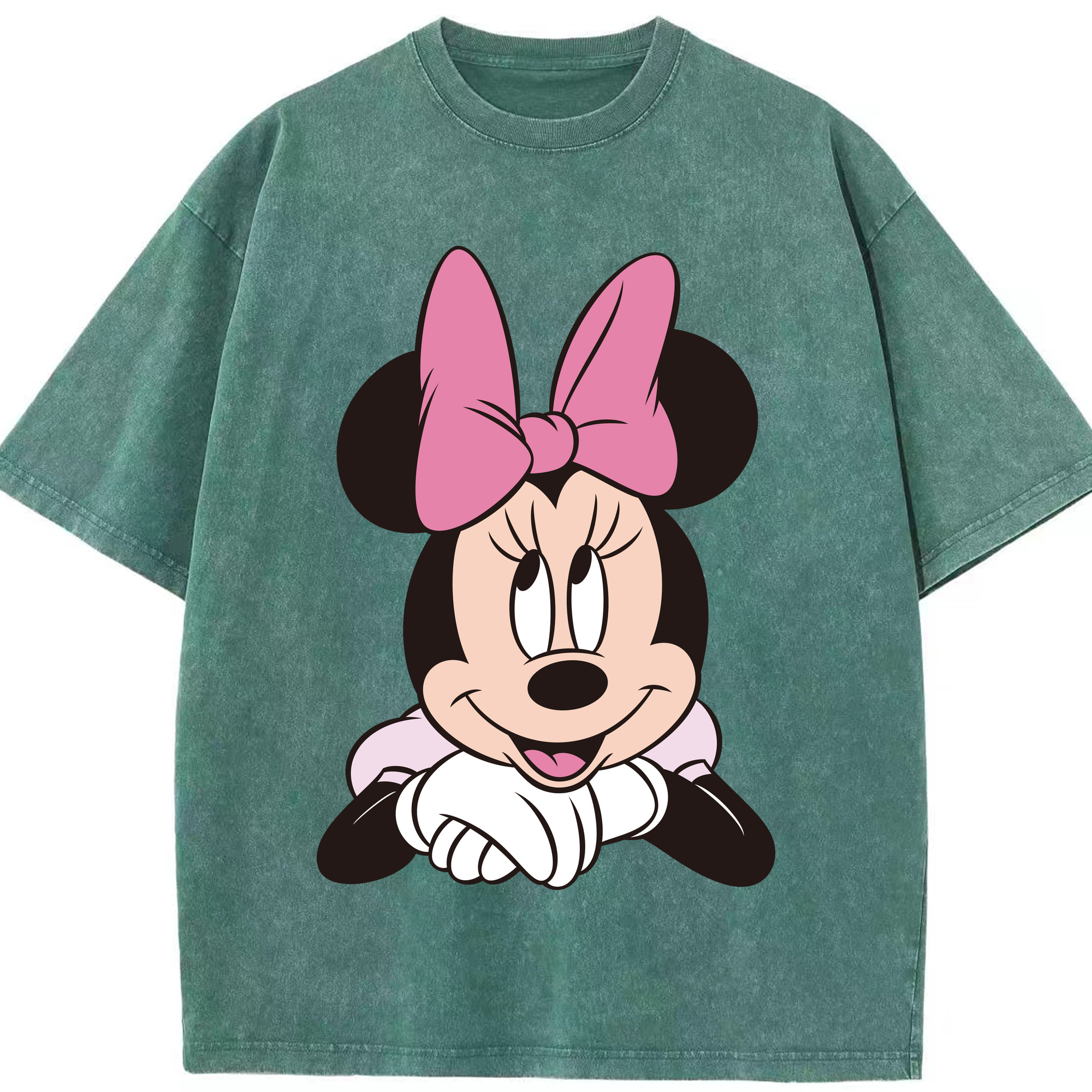 （画像用） ミッキーマウス Mickey Mouse 綿100% ヴィンテージ風 半袖Tシャツ（フロントプリント）